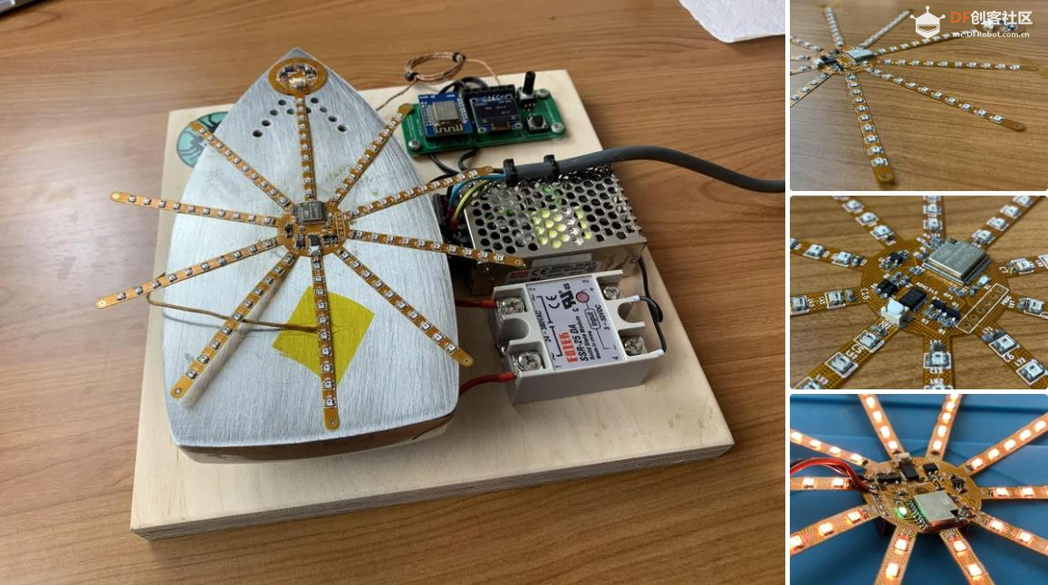 【Arduino 动手做】FLEXBALL - 带 WiFi 的百像素柔性 PCB 球图1