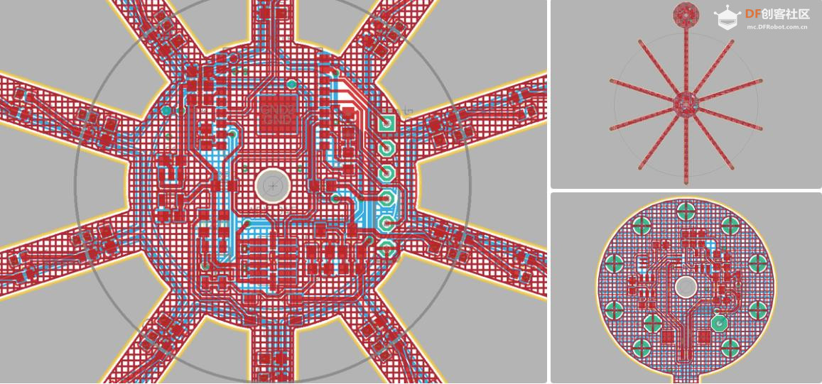【Arduino 动手做】FLEXBALL - 带 WiFi 的百像素柔性 PCB 球图3