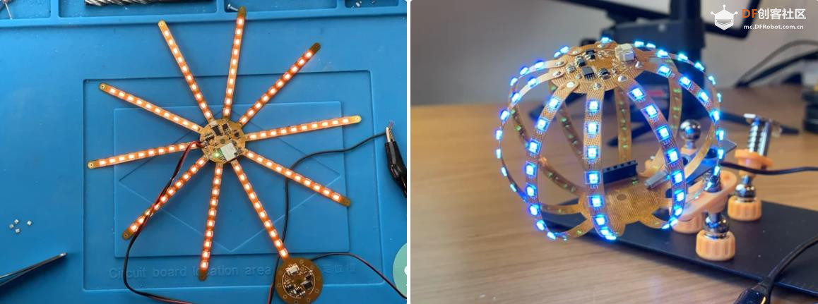 【Arduino 动手做】FLEXBALL - 带 WiFi 的百像素柔性 PCB 球图4
