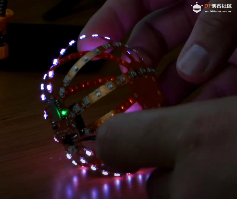 【Arduino 动手做】FLEXBALL - 带 WiFi 的百像素柔性 PCB 球图10