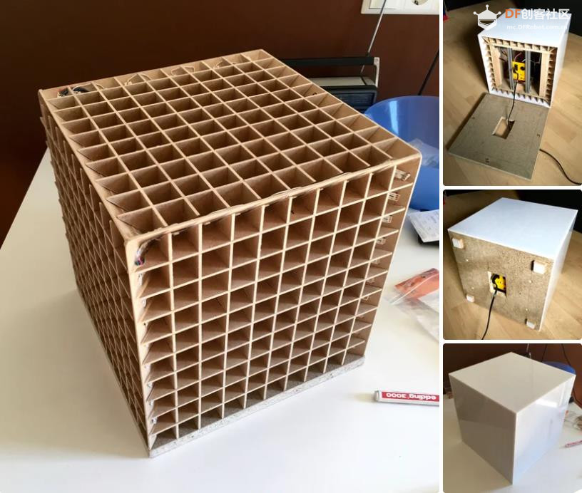 【Arduino 动手做】100颗WS2812 LED 构建了一个 10x10 LED 魔方图10