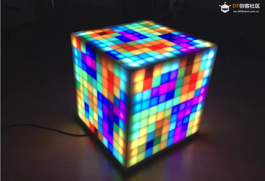 【Arduino 动手做】100颗WS2812 LED 构建了一个 10x10 LED 魔方图1