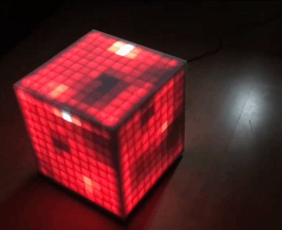 【Arduino 动手做】100颗WS2812 LED 构建了一个 10x10 LED 魔方图3