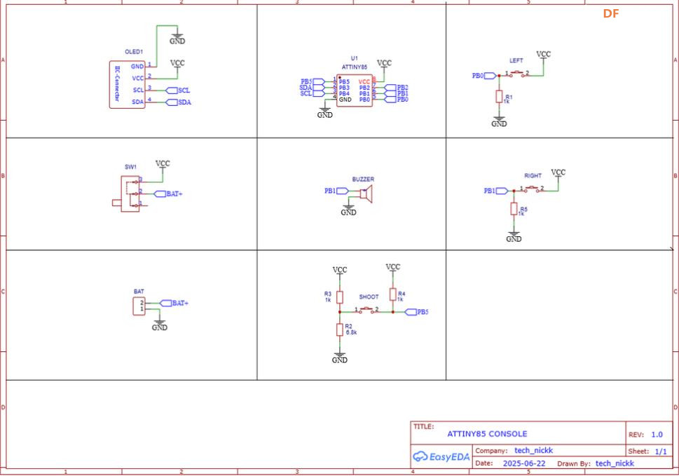 【Arduino 动手做】基于 ATtiny85 的微型 DIY 游戏机图6
