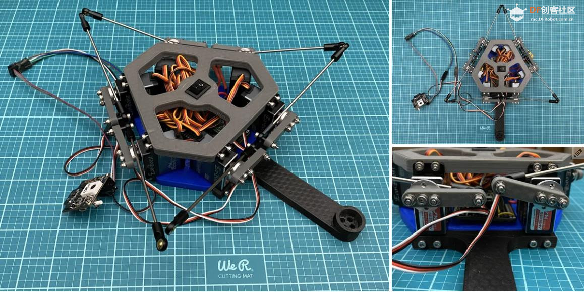 【Arduino 动手做】全向旋转和平移的六轴球平衡机器人图14
