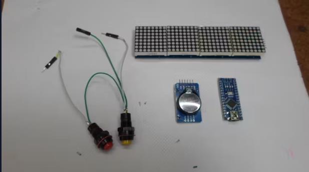 【Arduino 动手做】多功能 Mini LED 矩阵模块 32x8 时钟图2