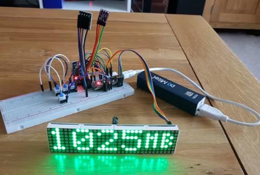 【Arduino 动手做】带BME280、BH1750和ESP01的LED矩阵NTP时钟图6