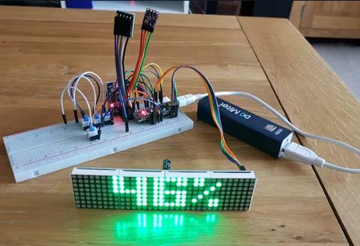 【Arduino 动手做】带BME280、BH1750和ESP01的LED矩阵NTP时钟图5