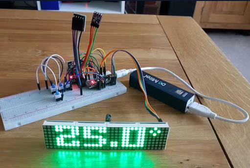 【Arduino 动手做】带BME280、BH1750和ESP01的LED矩阵NTP时钟图7