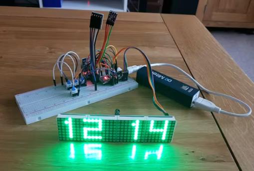 【Arduino 动手做】带BME280、BH1750和ESP01的LED矩阵NTP时钟图8