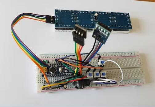 【Arduino 动手做】带BME280、BH1750和ESP01的LED矩阵NTP时钟图11