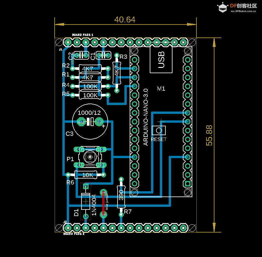 【Arduino 动手做】RGB 32 频段音频频谱可视化器图4