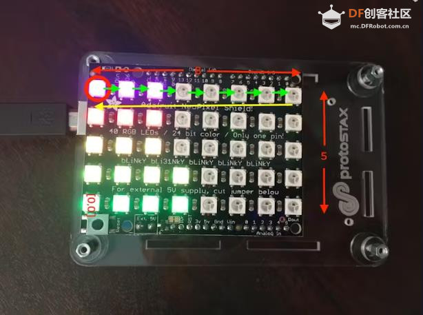 【Arduino 动手做】带Arduino的RGB矩阵音频可视化工具图9