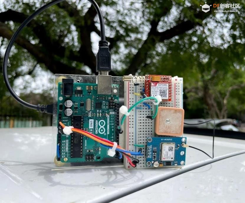 【Arduino 动手做】DIY Arduino GPS 跟踪器可以提供实时位置图3