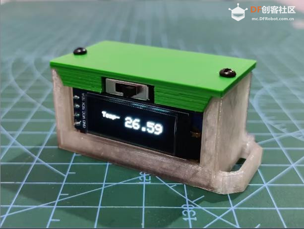 【Arduino 动手做】由ESP32C3驱动的小型便携袖珍温度计图1