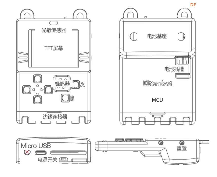 【花雕动手做】喵比特 Meowbit 像素游戏微软 Arcade 编程...图2