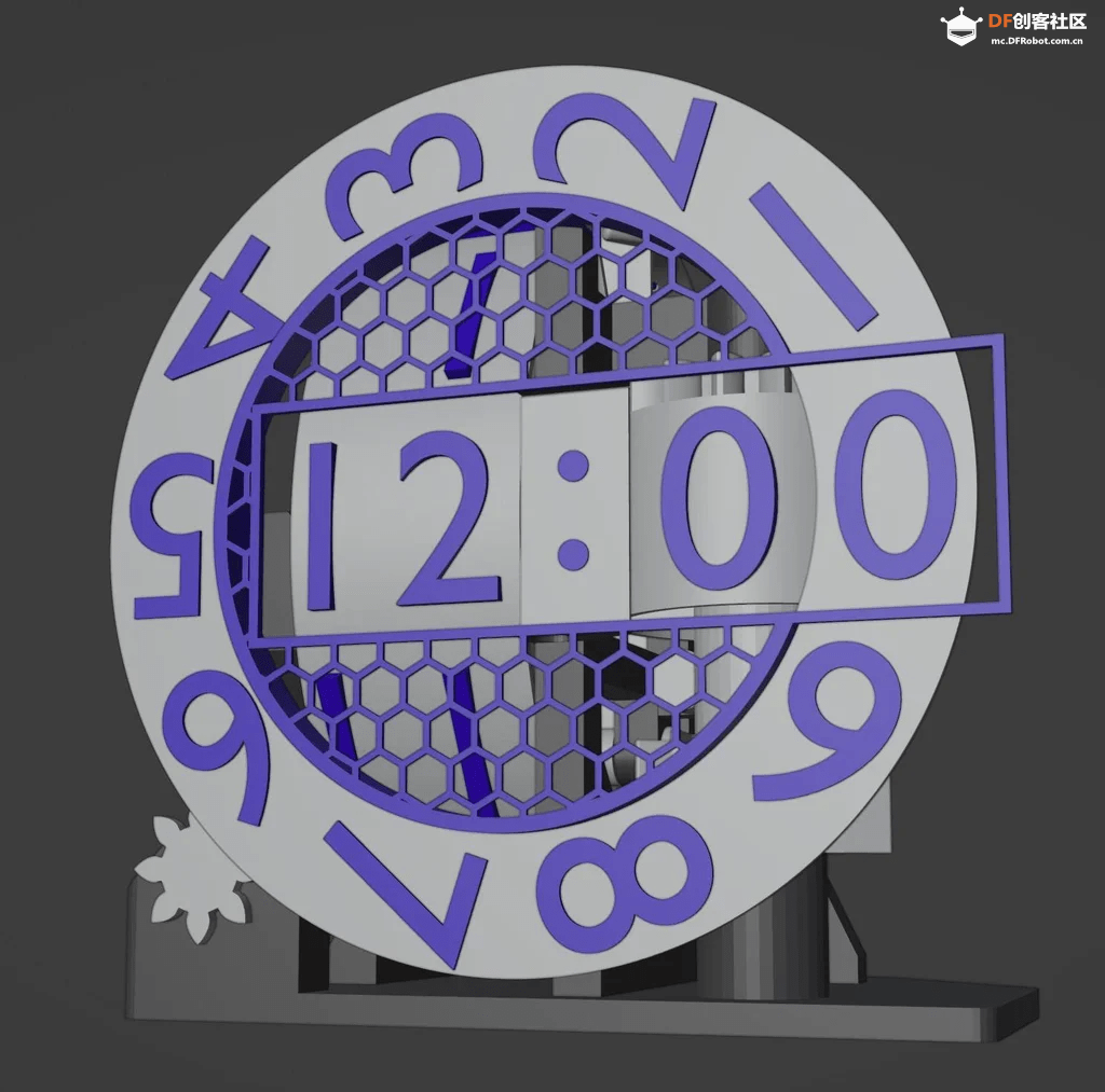 制作一个3D打印的三轴机械时钟图22