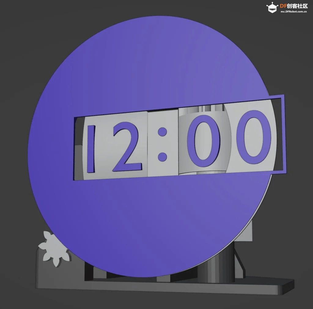 制作一个3D打印的三轴机械时钟图23