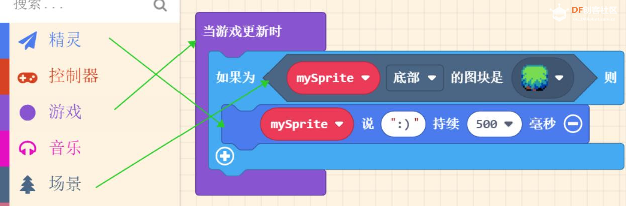 【花雕动手做】Meowbit开发板之Arcade游戏交互和物理属性图1
