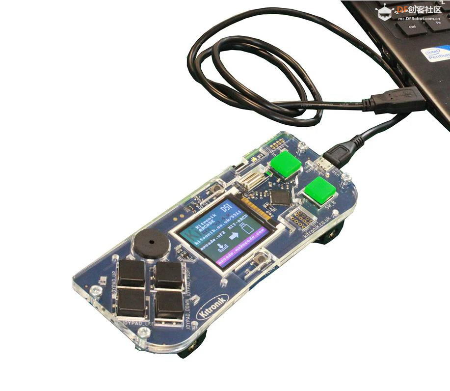 【花雕动手做】Kitronik 英国游戏机 Arcade 可编程开发板图1