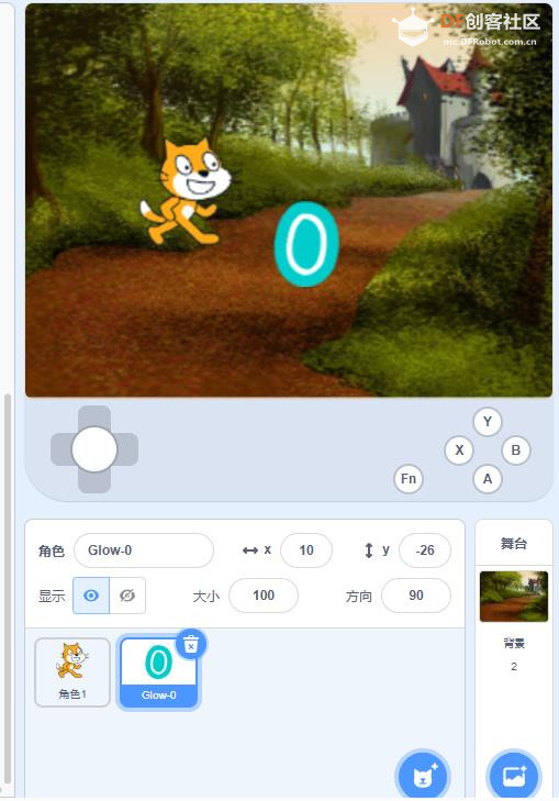 【花雕动手做】Scratch 游戏 ESP32S3 开发板之小猫计数器图2