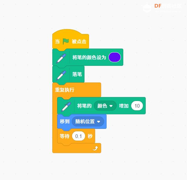 【花雕动手做】Scratch Arcade游戏ESP32S3开发板之随机霓虹线图1