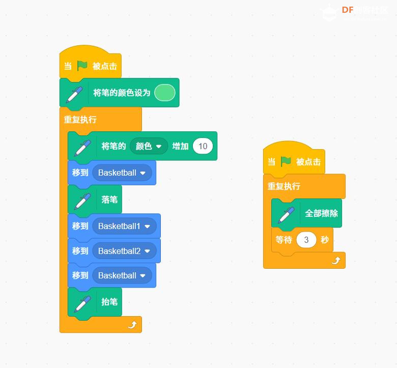 【花雕动手做】Scratch Arcade游戏ESP32S3开发板之随机霓虹线图2