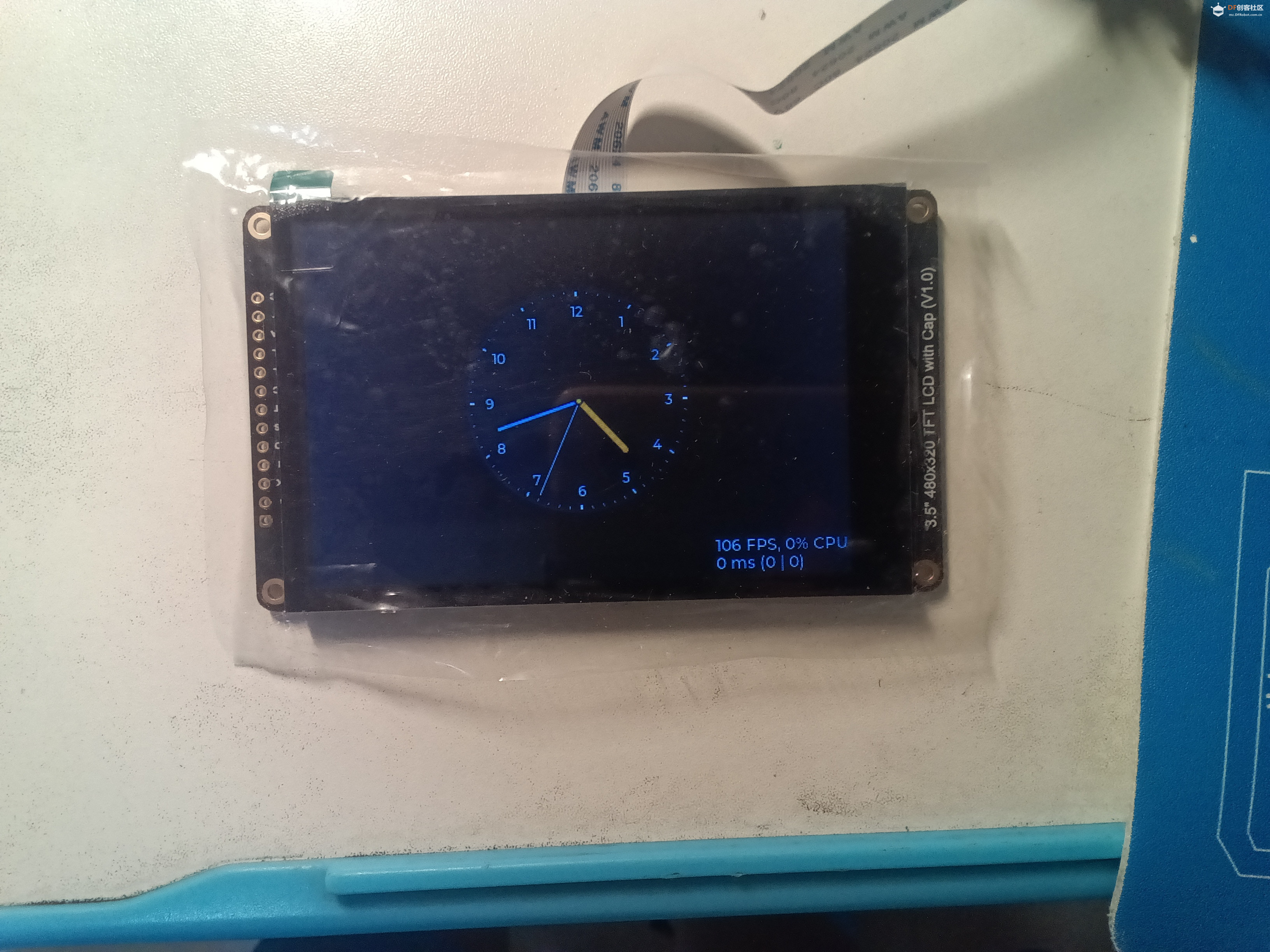 尝鲜DFRobot ESP32-C5开发板，LVGL Micropython性能检测体验图8