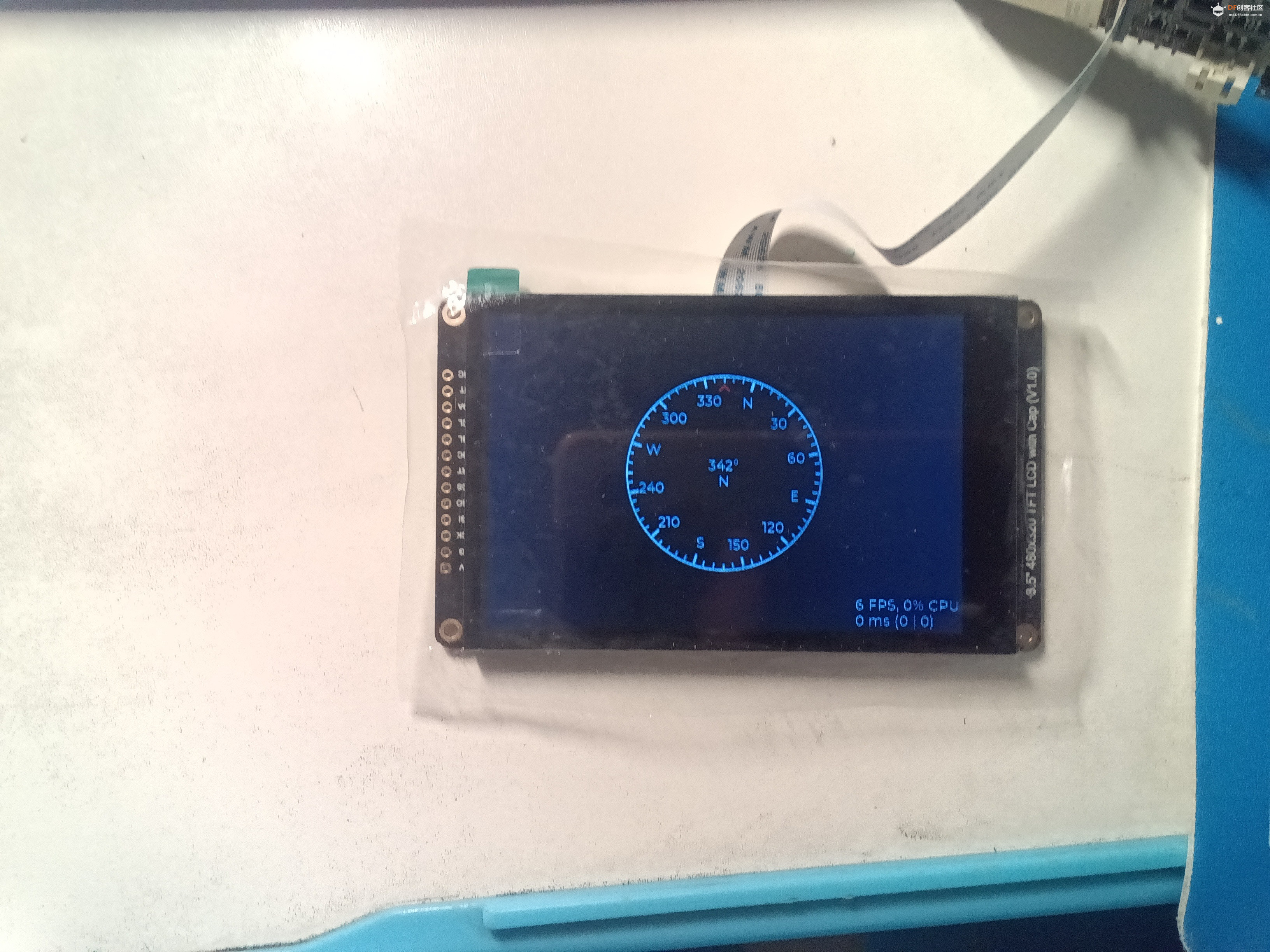 尝鲜DFRobot ESP32-C5开发板,LVGL Micropython性能检测体验图10