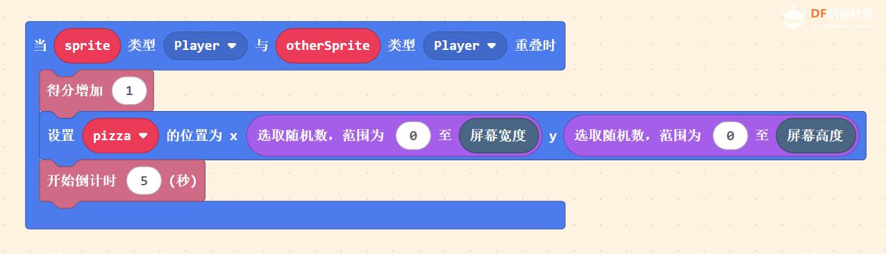 【花雕动手做】基于MakeCode ARCADE 开发板的吃披萨小游戏图2