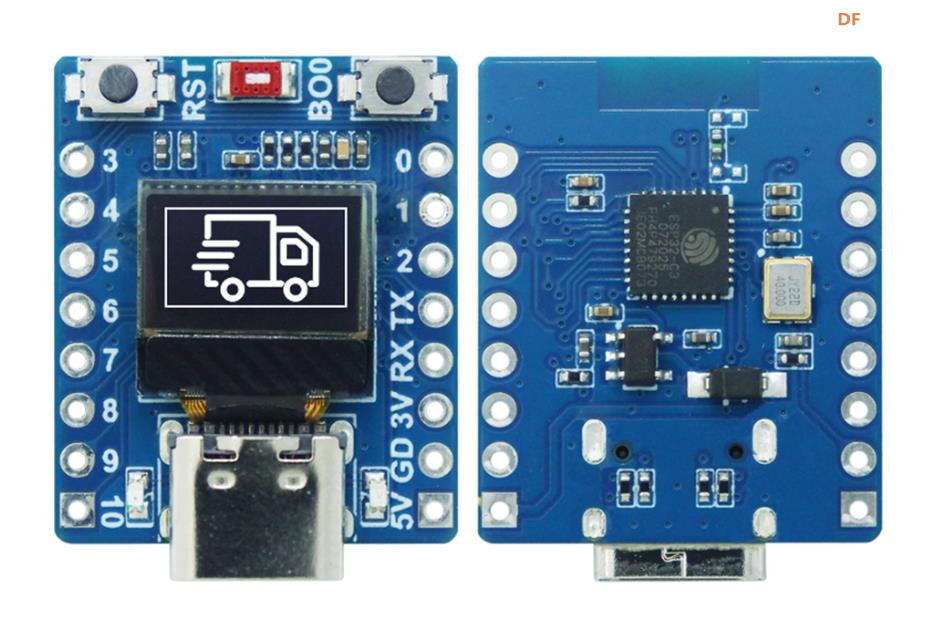 【花雕学编程】Arduino动手做（216）--ESP32-C3 0.42 OLED开发板图2
