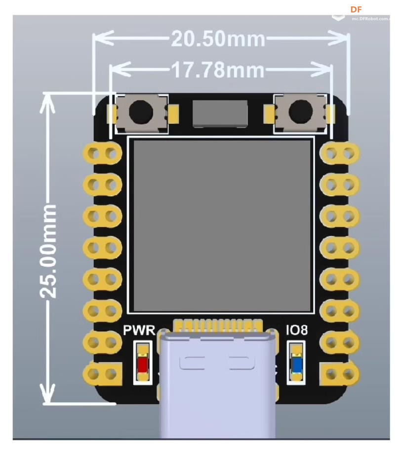 【花雕学编程】Arduino动手做（216）--ESP32-C3 0.42 OLED开发板图6