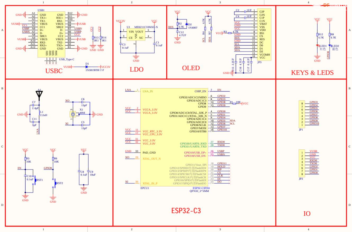 【花雕学编程】Arduino动手做（216）--ESP32-C3 0.42 OLED开发板图12