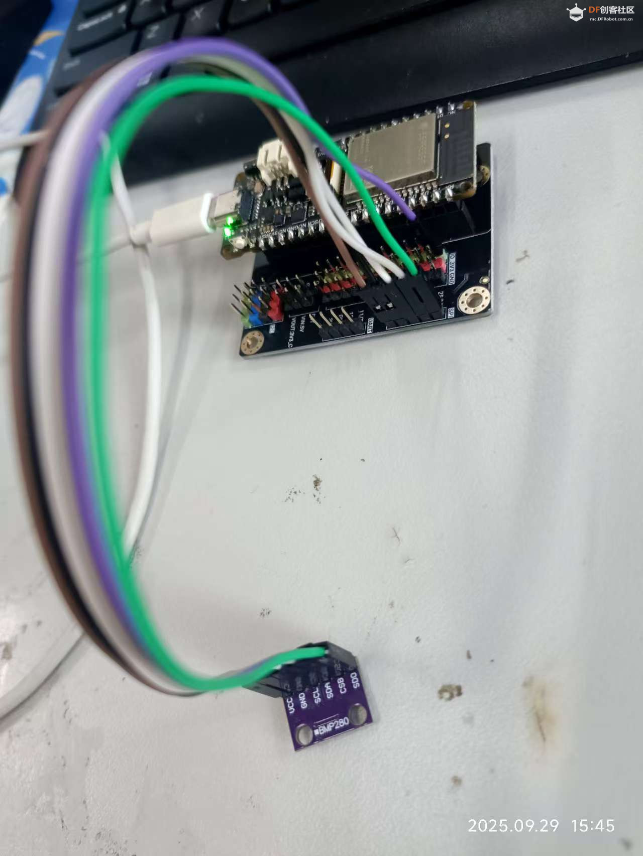 【FireBeetle 2 ESP32-C5】 基于arduino通过SPI接口采集BMP280数据图1