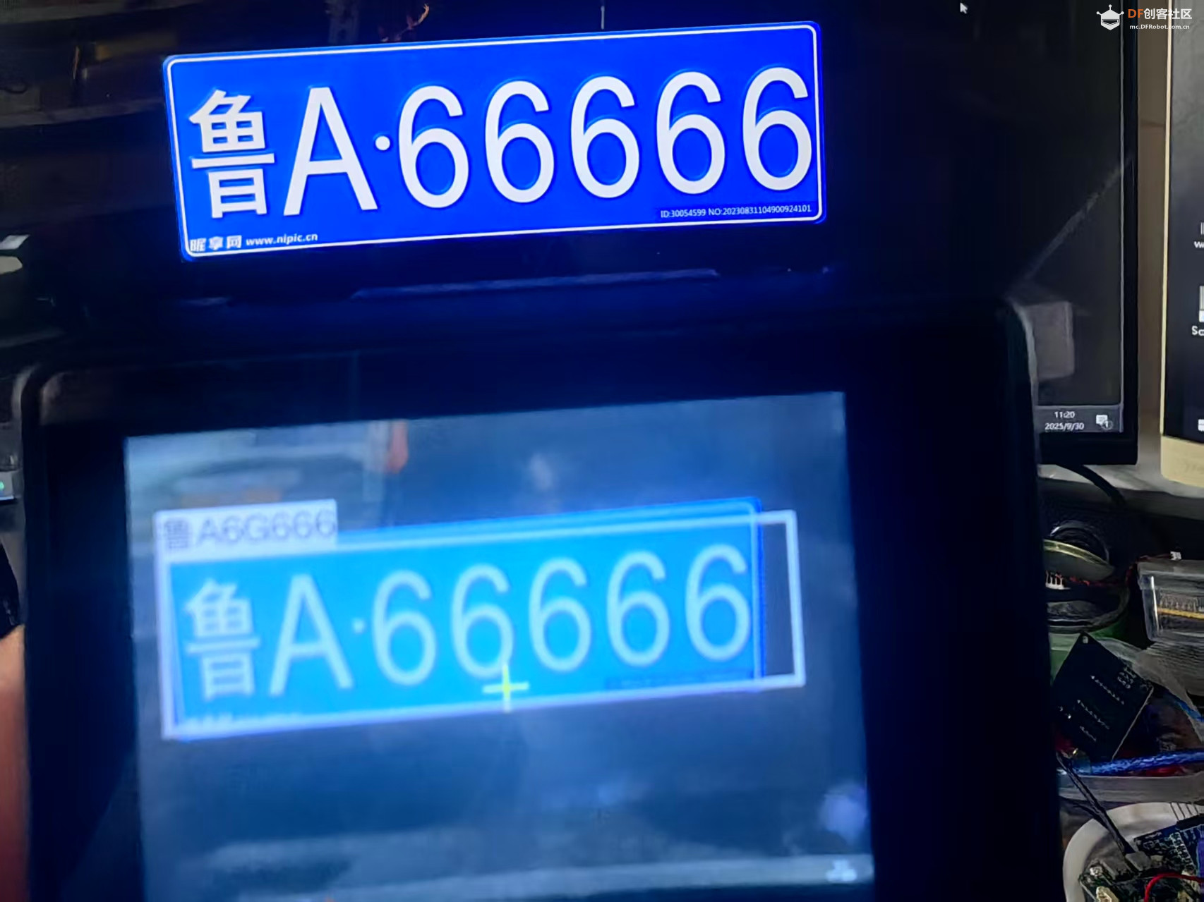 【花雕动手做】AI 视觉传感器二哈识图 2 之车牌识别图2