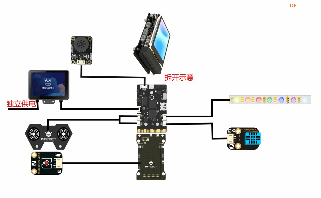 二哈识图2 +行空板M10+M10扩展板组合+超声波+本地DeepSeek...图55