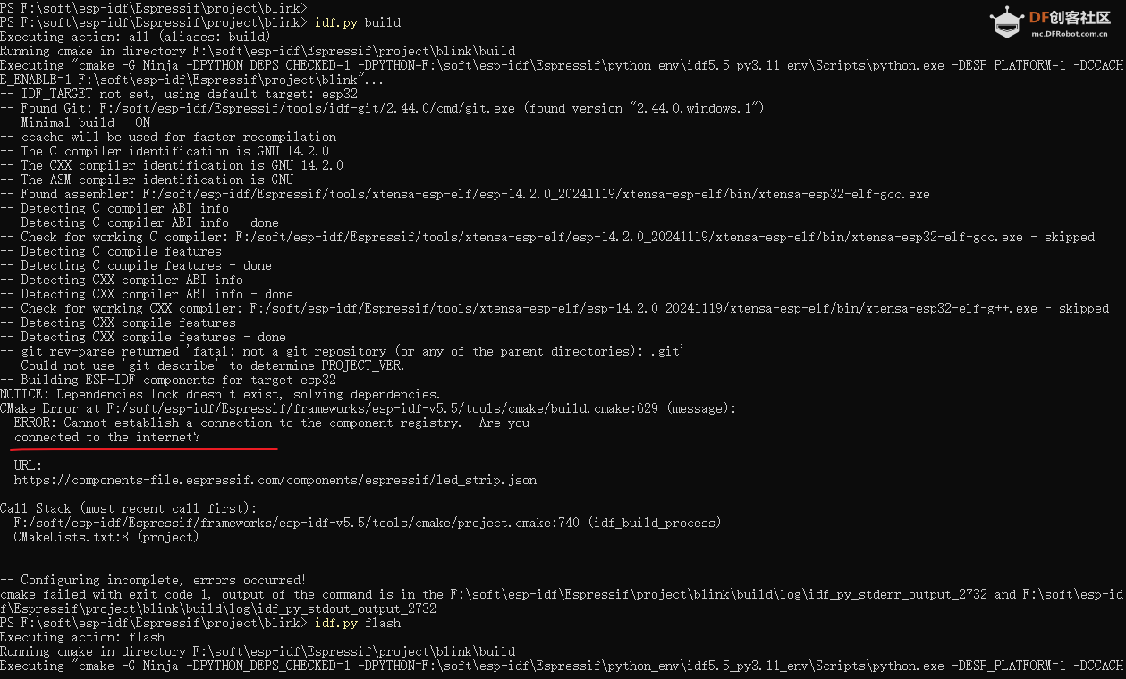 【FireBeetle 2 ESP32-C5】 Windows平台编译点灯图8