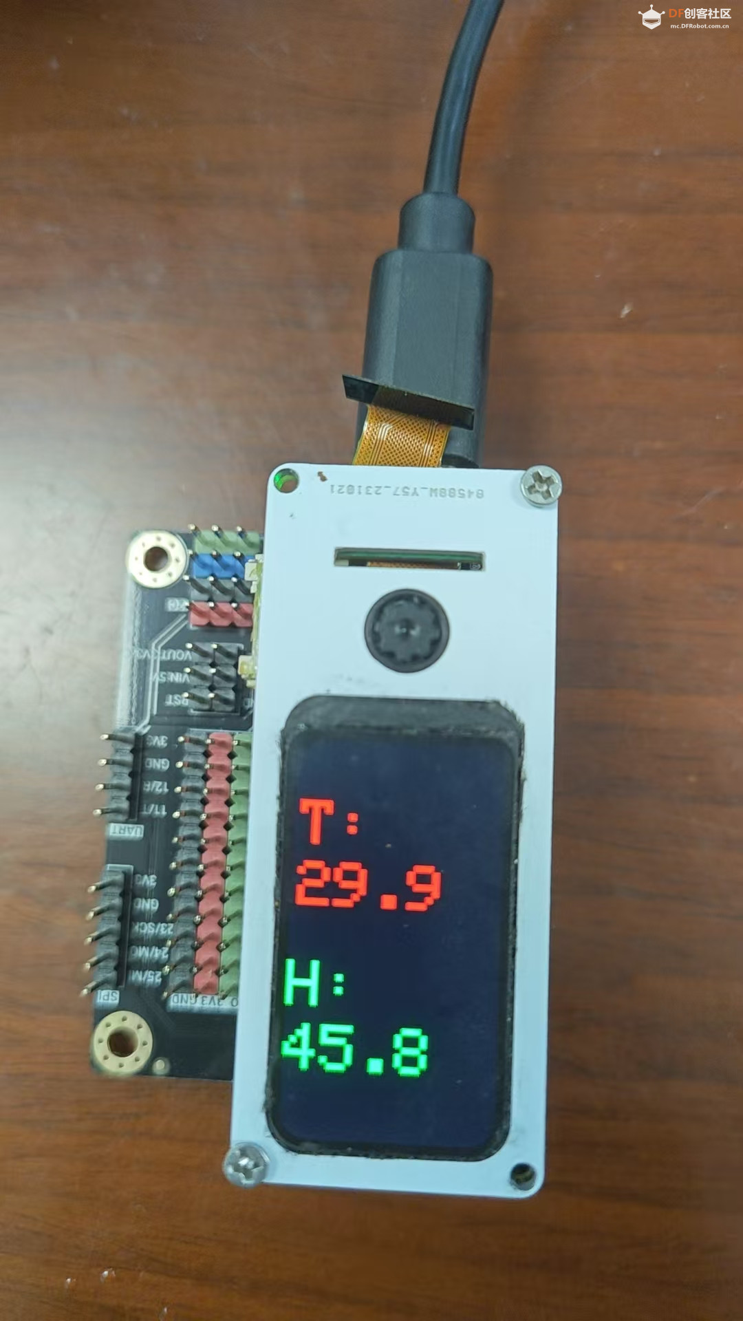 FireBeetle 2 ESP32-C5 使用GDI接口显示温湿度图7