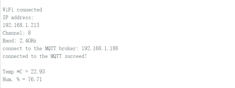 【FireBeetle 2 ESP32-C5】无线wifi功能测试及基于mqtt的HA数...图6