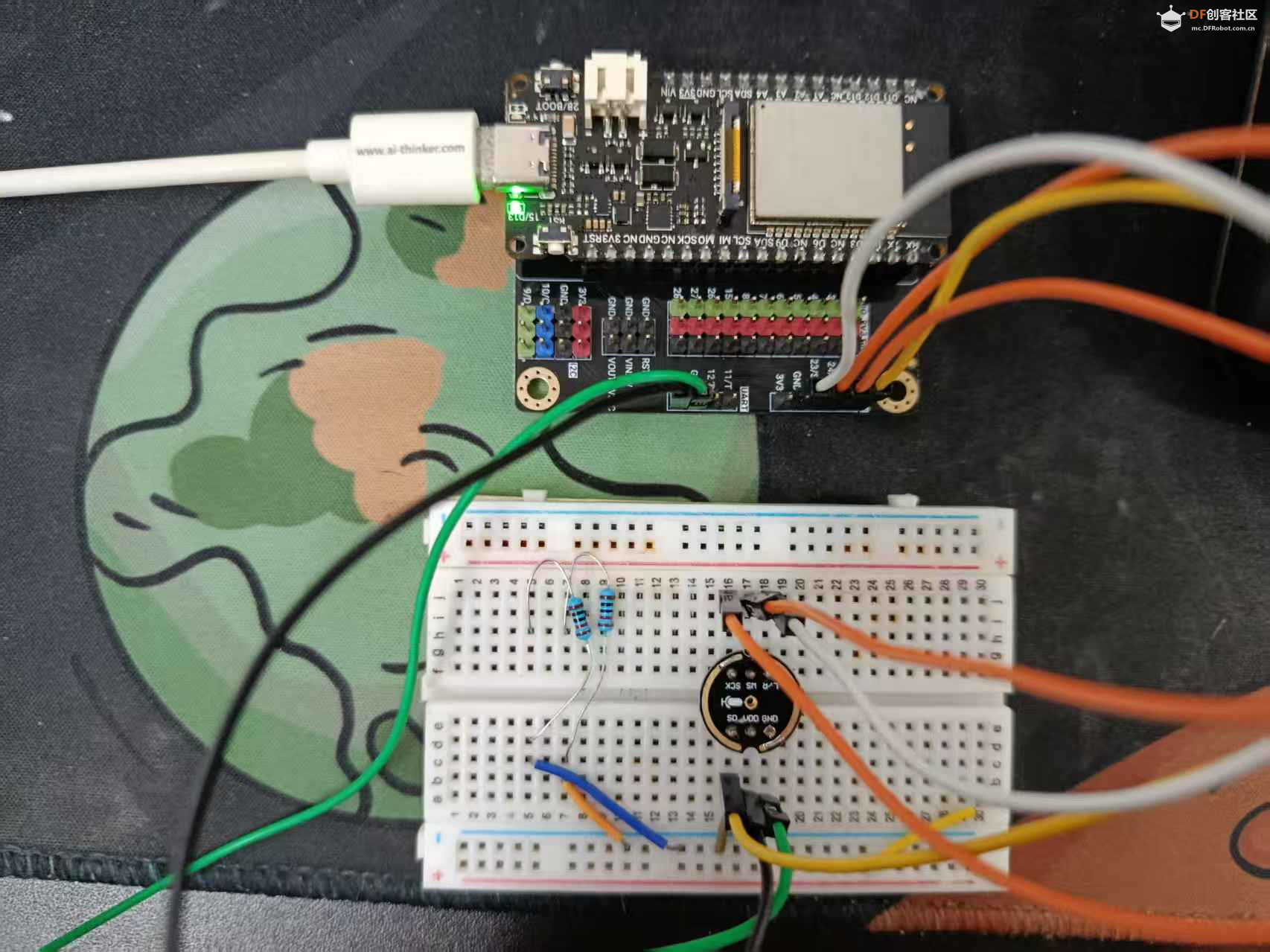 FireBeetle 2 ESP32-C5 使用I2S协议读取INMP441实现音频采集图1