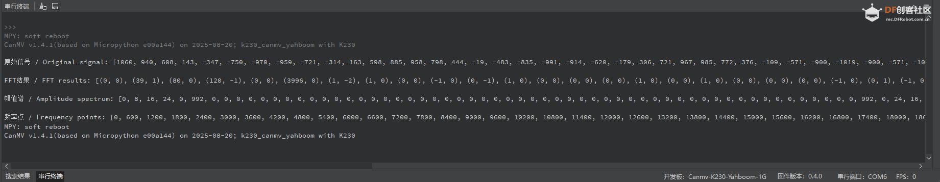 【花雕动手做】CanMV K230 AI视觉模块之使用傅里叶变换图1
