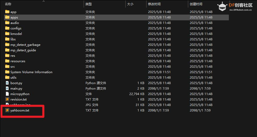 【花雕动手做】CanMV K230 AI视觉识别模块之使用文件读写图3