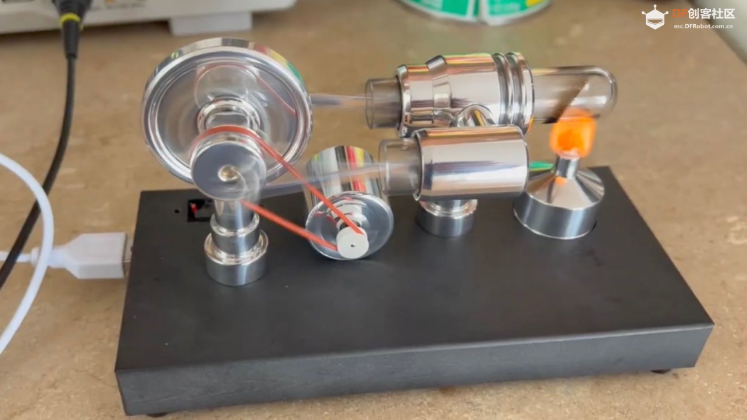 便携式超声传感器、斯特林发动机驱动的音乐微控器、...图2