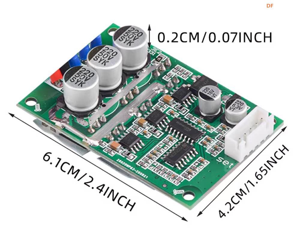【花雕动手做】6.5寸轮毂电机方案：36V500W无霍尔驱动板图3
