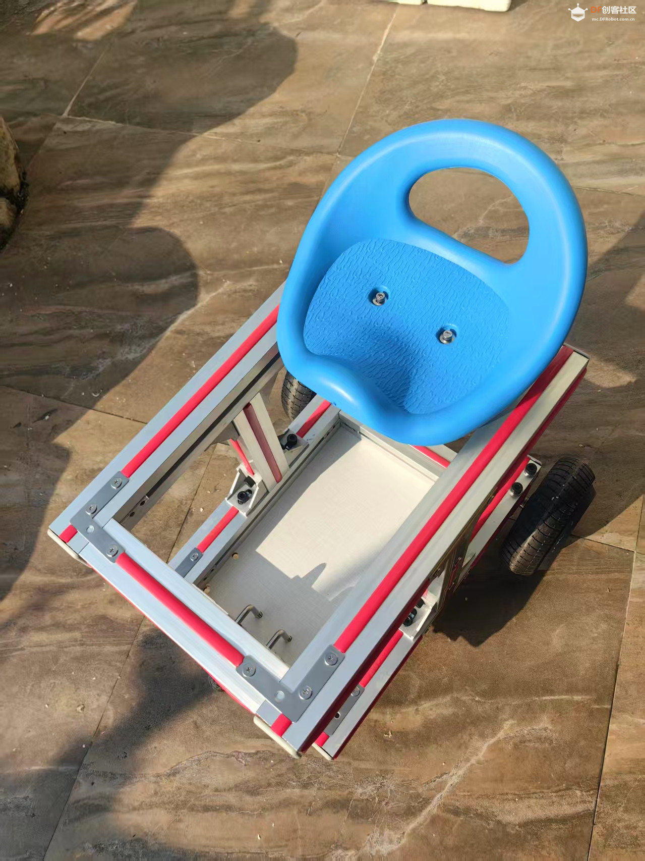 【花雕动手做】搭建6.5 寸轮毂电机4040铝材机器人底盘图9