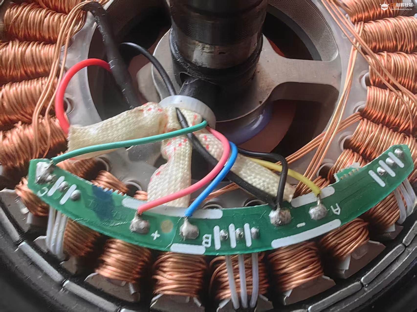 【花雕动手做】拆解一款常见的6.5 寸直驱轮毂无刷电机图5