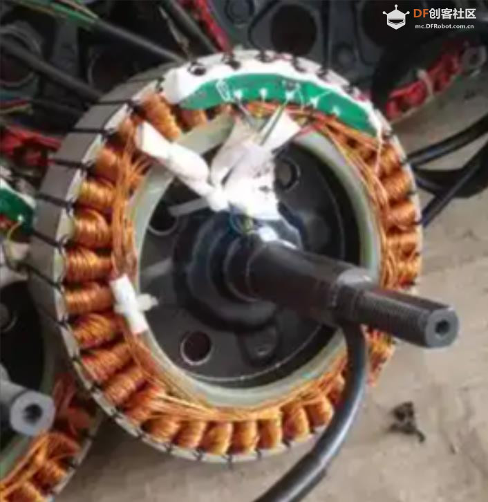 【花雕动手做】拆解一款常见的6.5 寸直驱轮毂无刷电机图1