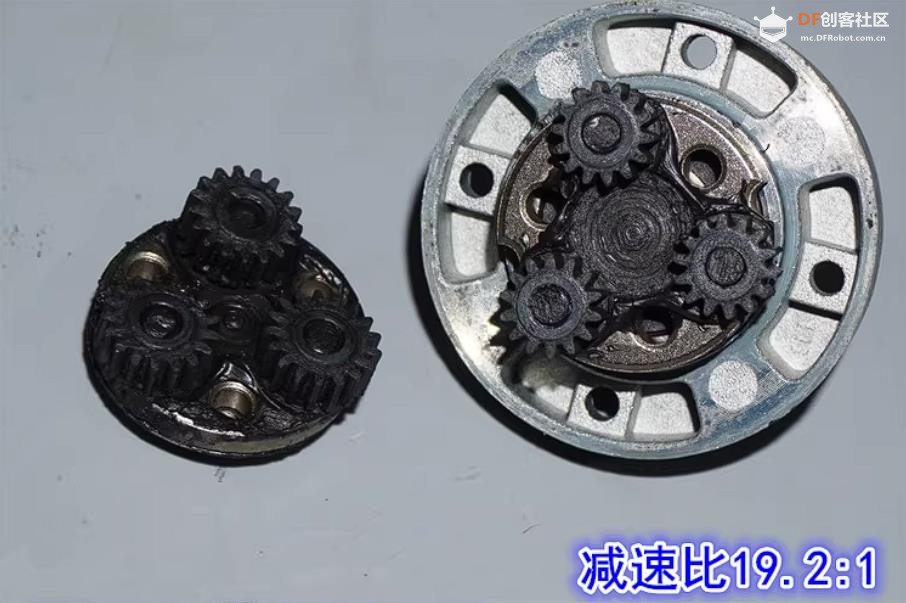 【花雕动手做】拆解机器人底盘 3630 无刷行星减速电机图1