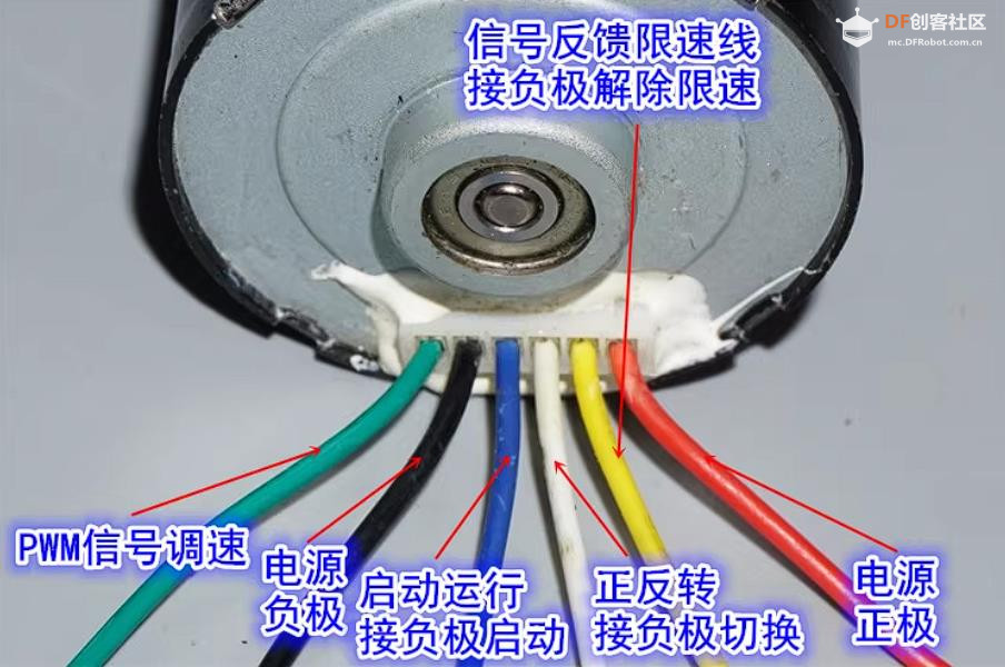 【花雕动手做】拆解机器人底盘 3630 无刷行星减速电机图1