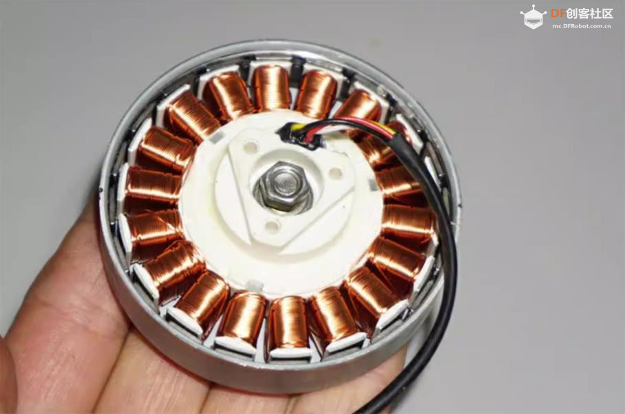 【花雕动手做】拆解机器人底盘 DDSM400 强磁伺服轮毂电机图5